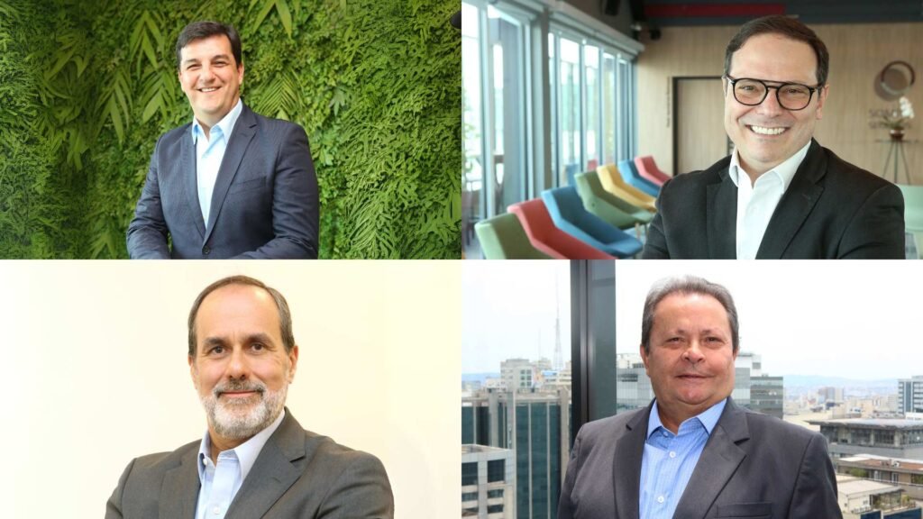 Da esquerda para a direita: Rogério Santos, Emerson Bueno, Alfredo Lalia Neto e Fernando Grossi