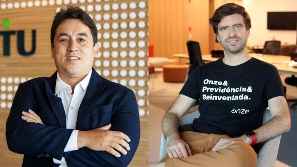 Henrique Diniz Diretor de Produto de Previdência da Icatu Seguros e do Antonio Rocha CEO da Onze