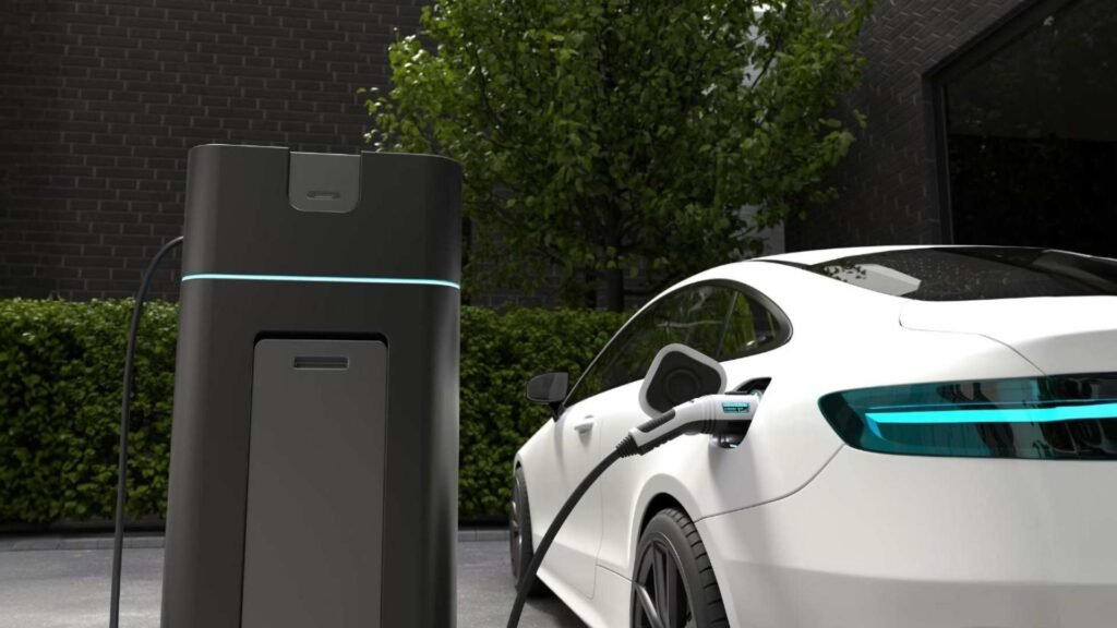 Carregamento de carro elétrico em casa Tecnologia de enchimento de energia limpa