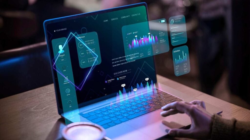 Lucro Operacional em um notebook