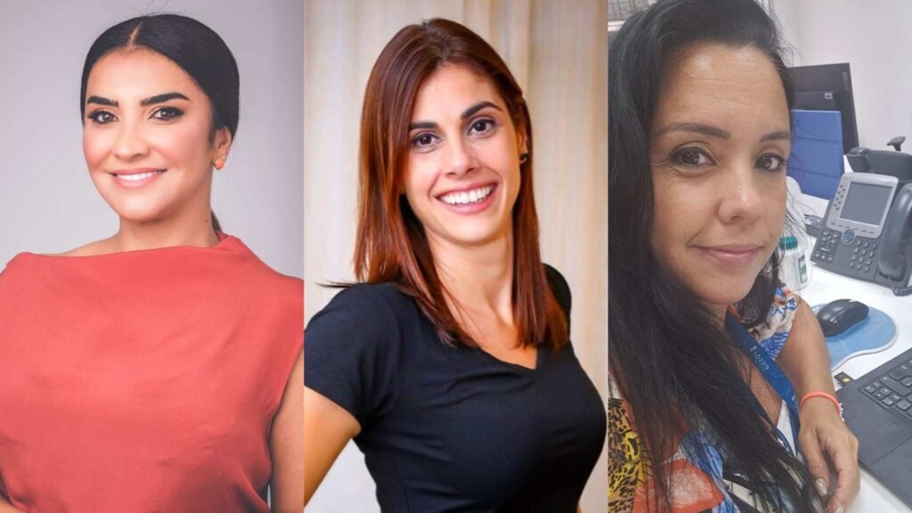 Mírian Queiroz Carla Louiza Dias e Amanda Costa