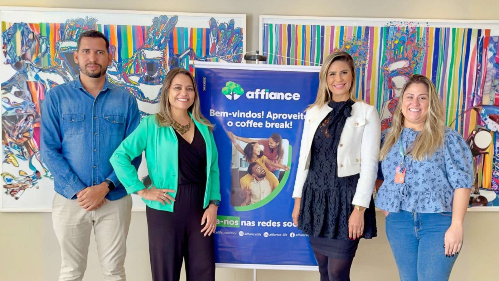 Darlem Gonçalves Simetria Brasil Cristiane Afonso Assessoria Benefício Intelectual Fabiana Cardoso Affiance e Thais Oliveira Aurora Saúde